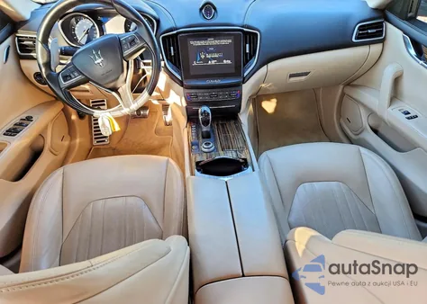 2017 Maserati Ghibli S z USA, uszkodzony, nr VIN ZAM57RSS0H1225329